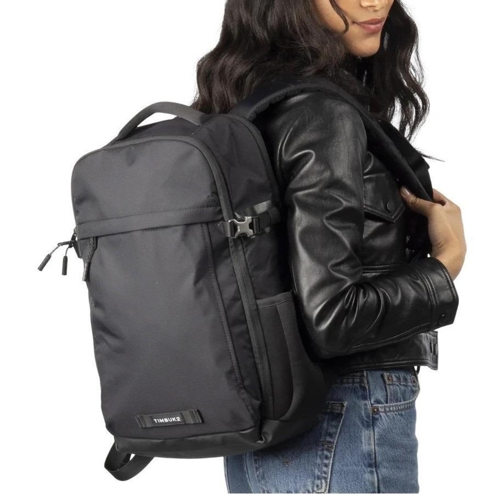TimBuk2 The Division Pack 15in Laptop Backpack Black Gray Office Bottle Unisex